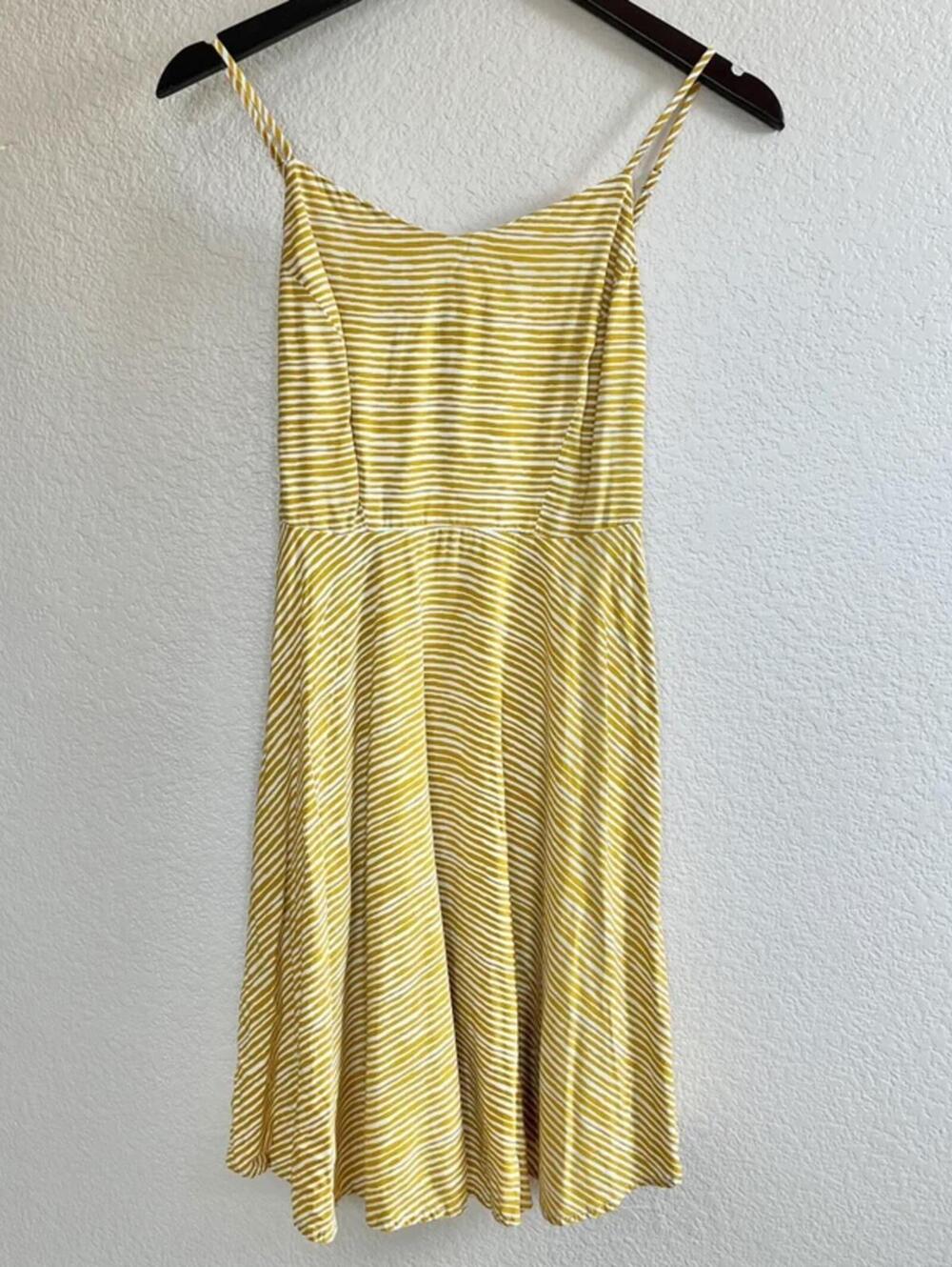 Old navy yellow cotton blend sundress